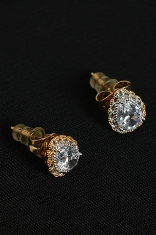 Vintage Halo Stud Earrings - Timeless Glamour - Ecowears.pk